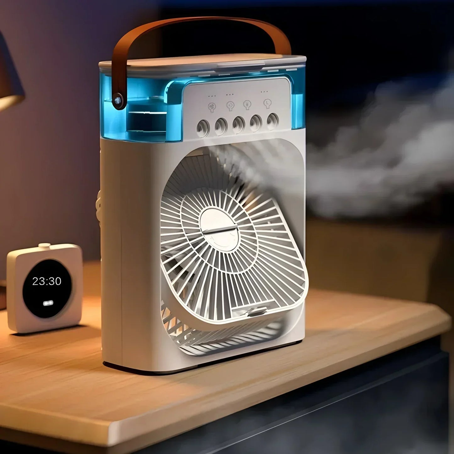 CoolMist Compacte 3-in-1 Luchtkoeler met LED en Watertank