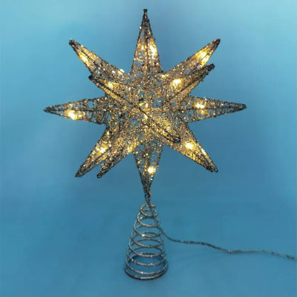 Kerstboom Stertop – Spiraalvormige LED Boomtop met Warm Licht