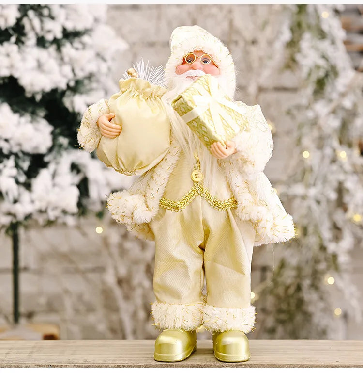 Kerstmanpop Feestdecoratie – 30 cm Kerstfiguur voor Binnen
