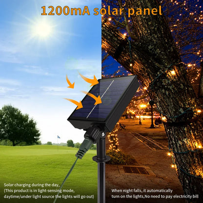 Zonnestraal Lichtgordijn – LED Lichtslinger met Afstandsbediening