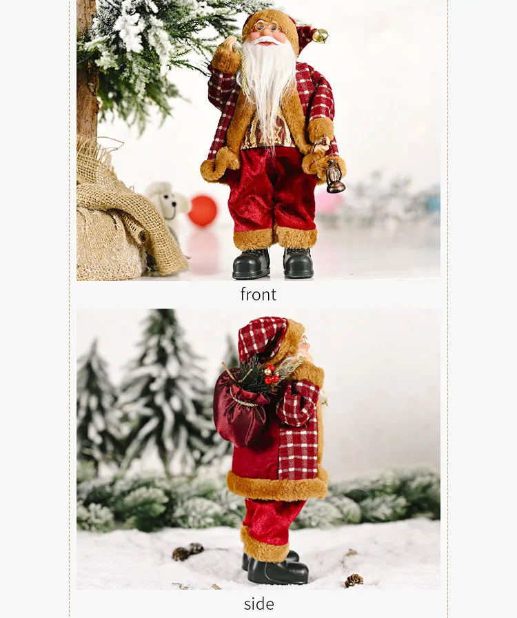 Kerstmanpop Feestdecoratie – 30 cm Kerstfiguur voor Binnen