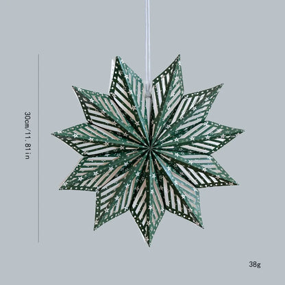 Winterster 3D Sneeuwvlok Lampenkap voor Kerstdecoratie 30 cm