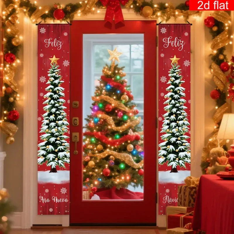 Kerstdecoratie Buiten – Feestelijke Hangdecoratie voor Tuin en Entree