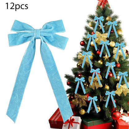 Kerststrikken – Set van 12 Decoratieve Strikken voor de Kerstboom