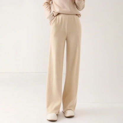 Mare Dames Corduroy Broek – Wijde Pijpen en Elastische Tailleband