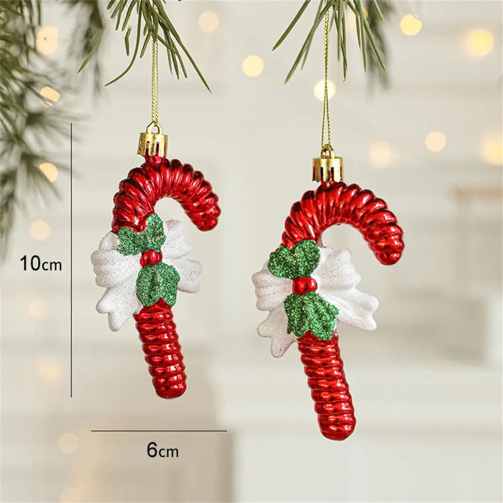Kersthangers Feestkrans Set van 2 met Decoratieve Kerstfiguren