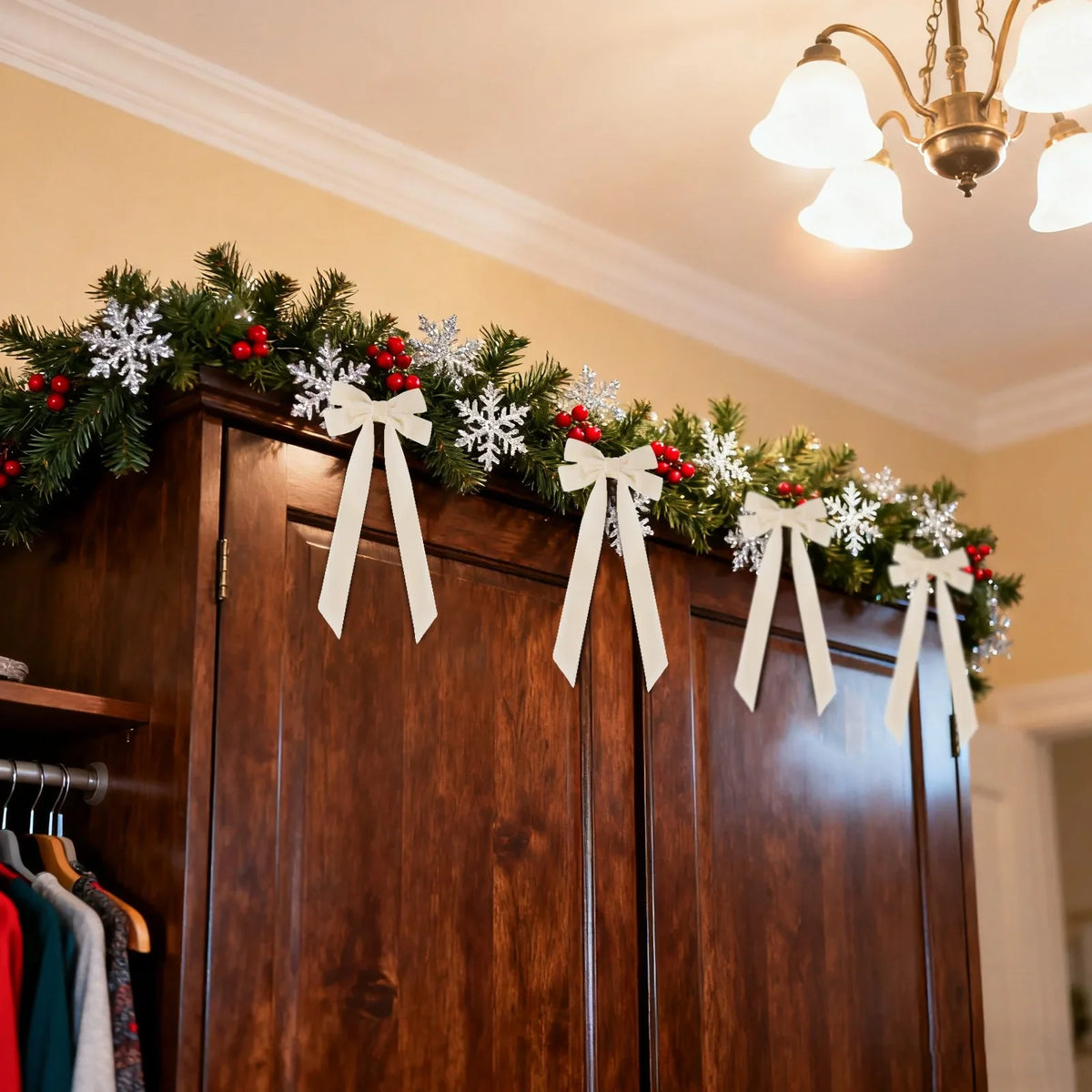 Roodstrik – Grote Rode Kerststrik voor Kerstboom en Feestdecoratie