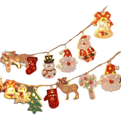 Kerstmanlicht – Kleurrijke LED-Kerstverlichting met Kerstmanfiguren