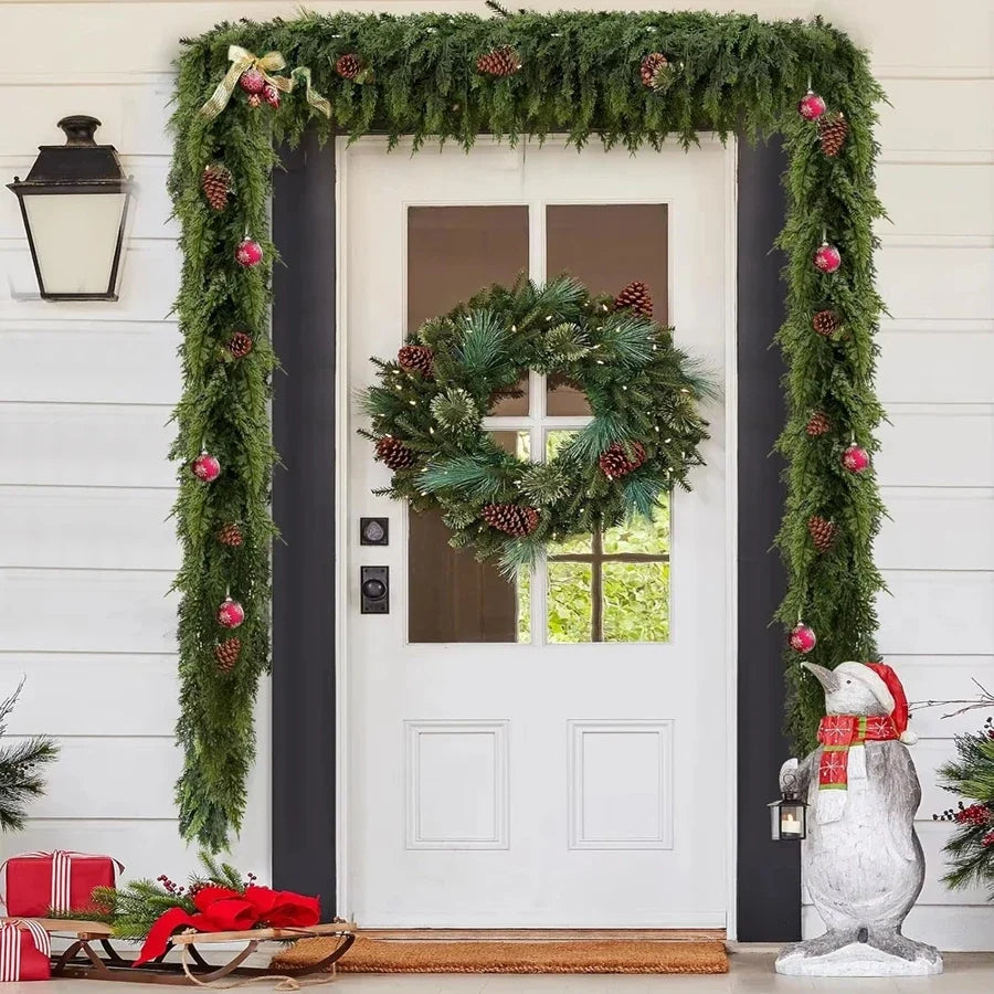 Wintergroen – Kunstkerstslinger van 275 cm voor Feestelijke Decoratie