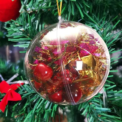 Transparante Kerstballen om te Vullen, 5 tot 10 cm, Diverse Sets
