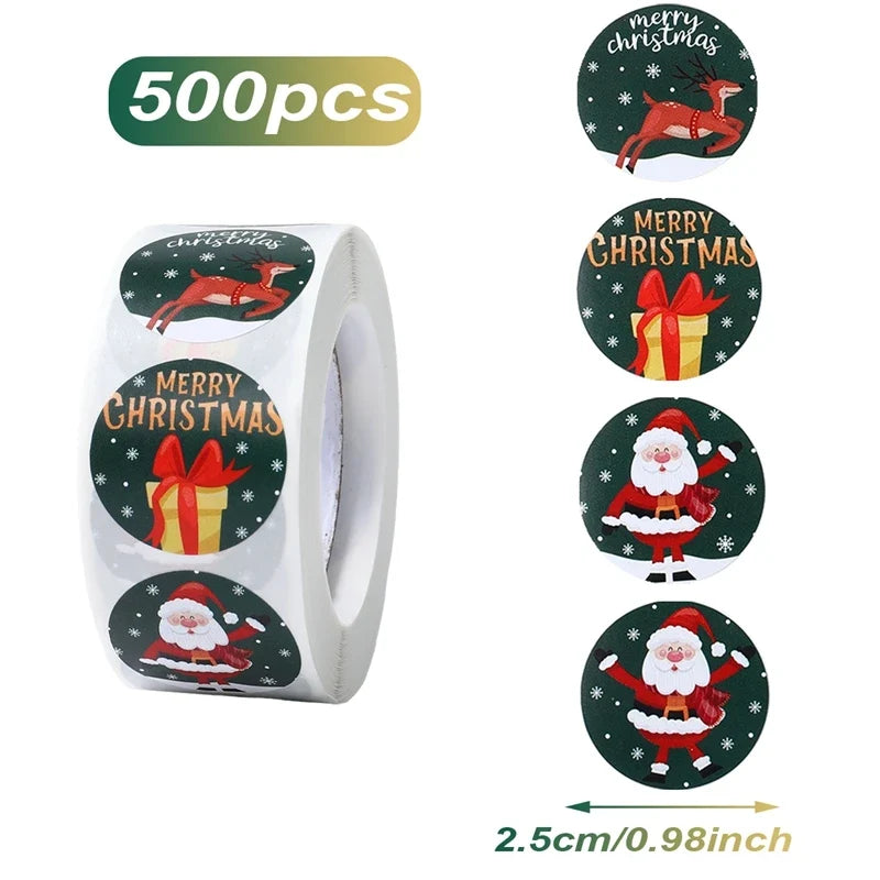 Sneeuwpret Kerststickers met Sneeuwmanontwerpen voor Feestdecoratie
