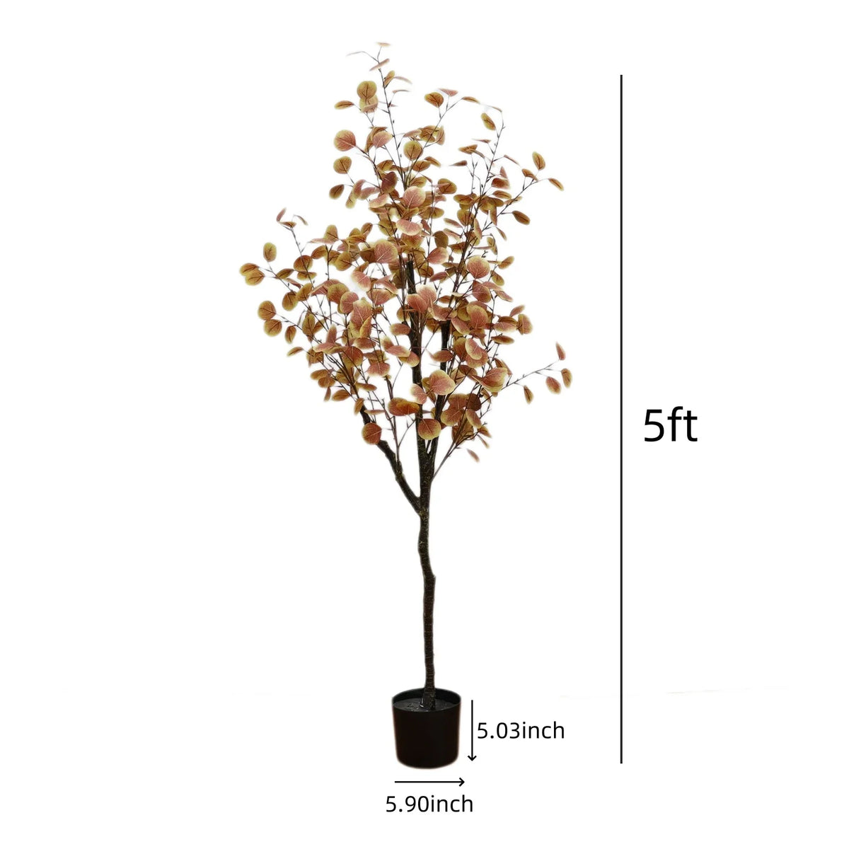 Herfstgloed Kunst Eucalyptus Boom – Sfeervolle Herfstdecoratie
