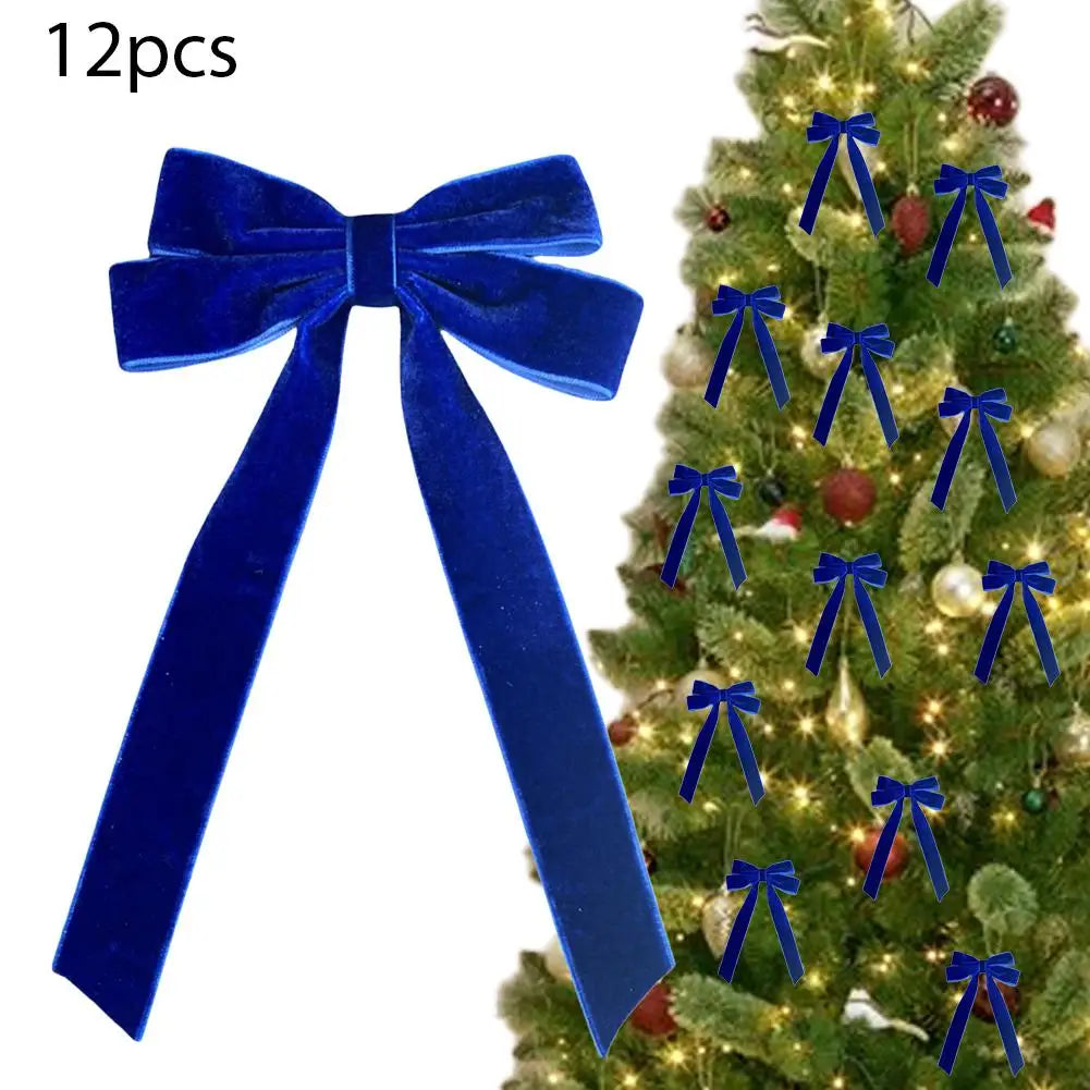 Kerststrikken – Set van 12 Decoratieve Strikken voor de Kerstboom