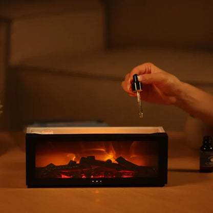 Aroma Diffuser met Vlam Effect – 4-in-1 met Timer en 7 Kleuren