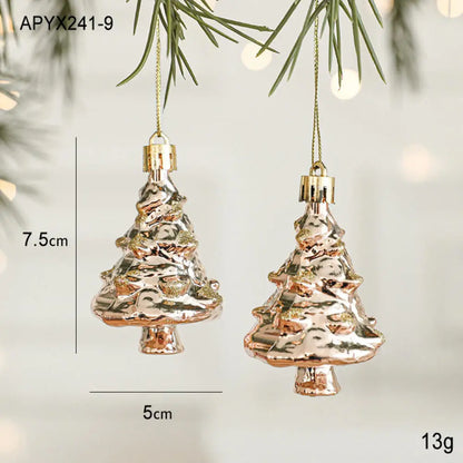 Kersthangers Feestkrans Set van 2 met Decoratieve Kerstfiguren