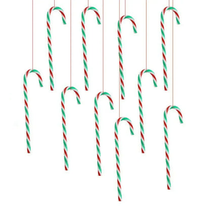 Kerst Zuurstokken – Set van 10 of 20 Kerstboom Hangers van 15 cm