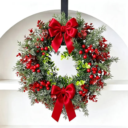 Kerstkrans Rode Bessen – 35 cm Feestelijke Deur- en Wanddecoratie