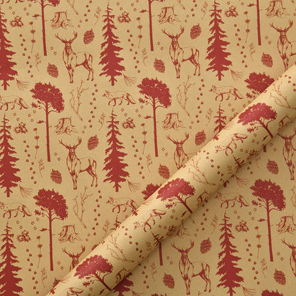 Kerst Inpakpapier – Feestelijk Cadeaupapier met Kerstmotieven 50x70 cm
