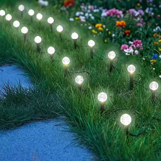 DecoGlow Zonne-Lantaarn | 15/30 LEDs | Warmwit, Koudwit & Kleurrijk | 8 Lichtstanden | Weerbestendig & DIY-vriendelijk