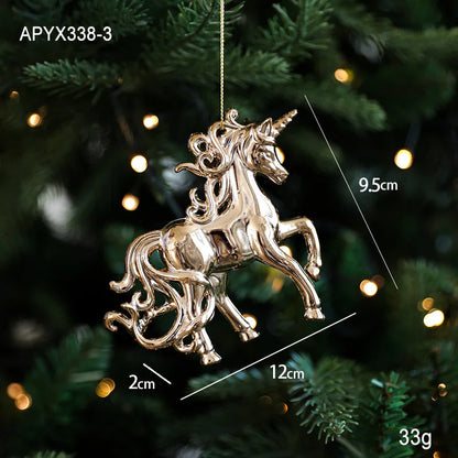 Winterfiguren Kersthangers Set voor Kerstboom en Feestdagen