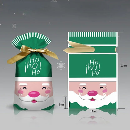Kerstkabouter – Set van 5 Kerstcadeautasjes voor Snoep en Kleine Cadeaus
