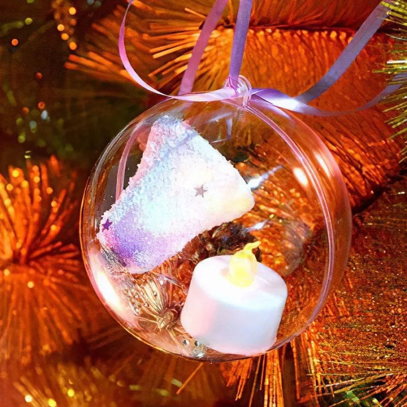 Transparante Kerstballen om te Vullen, 5 tot 10 cm, Diverse Sets