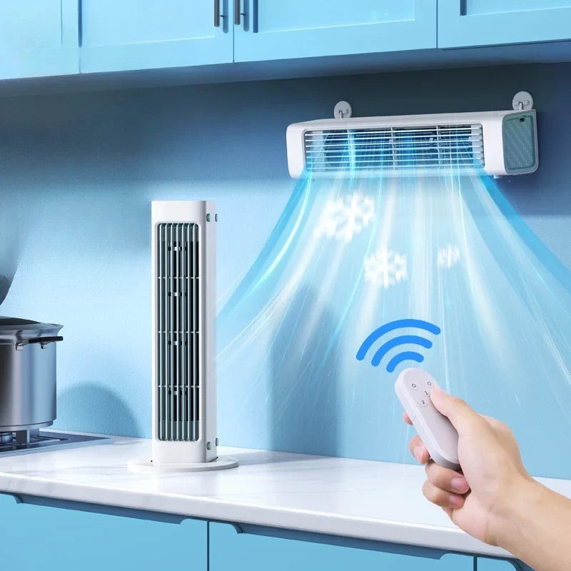 AeroBreeze Bladloze Ventilator met Accu en Afstandsbediening