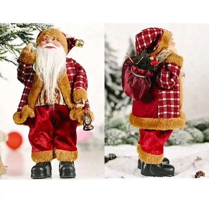 Kerstmanpop Feestdecoratie – 30 cm Kerstfiguur voor Binnen