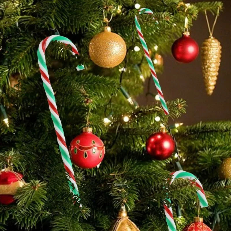 Kerst Zuurstokken – Set van 10 of 20 Kerstboom Hangers van 15 cm