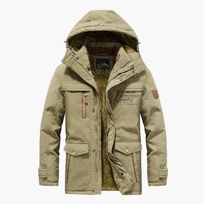 Heren Winterjas – Warme Parka met Capuchon en Praktische Zakken
