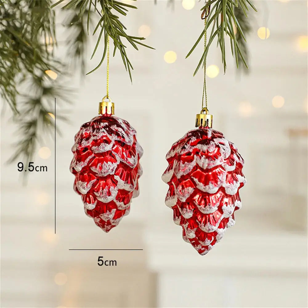 Kersthangers Feestkrans Set van 2 met Decoratieve Kerstfiguren