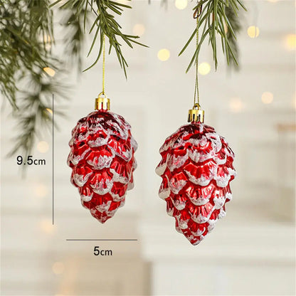 Kersthangers Feestkrans Set van 2 met Decoratieve Kerstfiguren