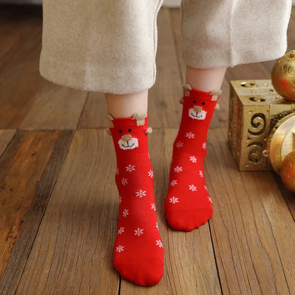Kerstpret Sokken – Katoenen Kerstsokken voor Dames en Heren met Print