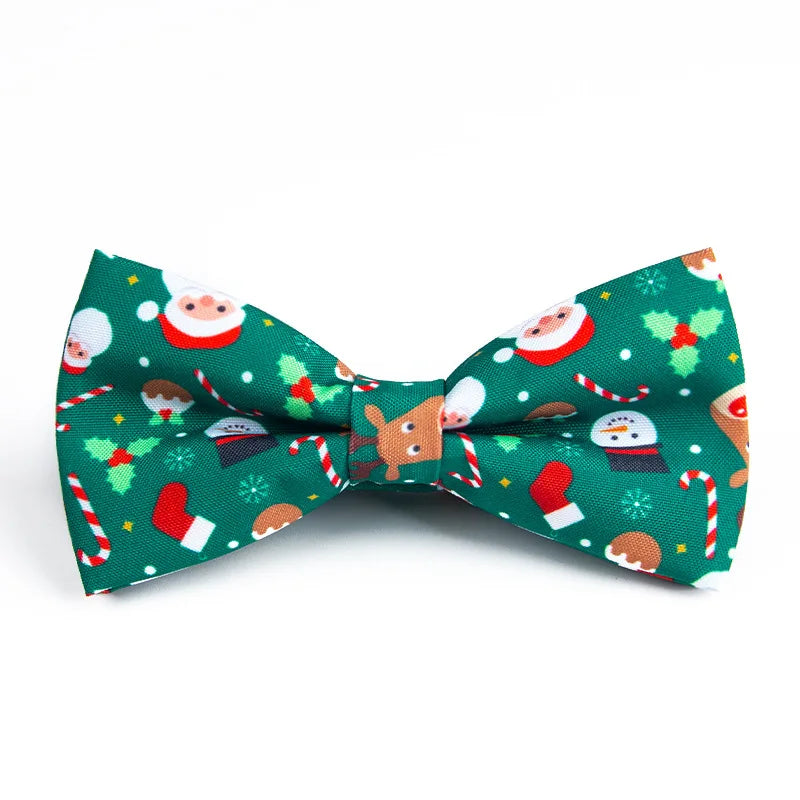 Kerststrikje Fien – Kinder Vlinderdas met Kerstmanprint voor Kerst