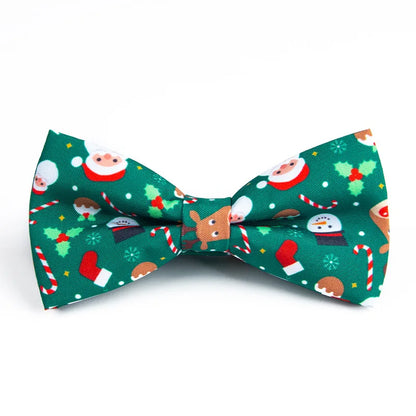 Kerststrikje Fien – Kinder Vlinderdas met Kerstmanprint voor Kerst