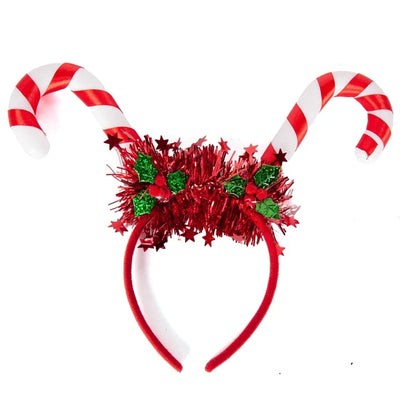 Kersthoofdband – LED Feestaccessoire met Sneeuwvlok en Kerstboom