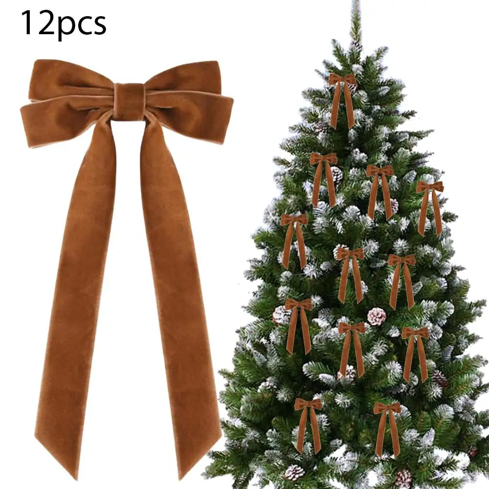 Kerststrikken – Set van 12 Decoratieve Strikken voor de Kerstboom