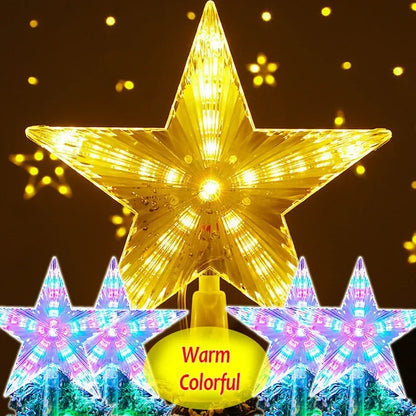 Sterrenstraling – LED Kerstster voor de Boomtop van 17 x 18 cm