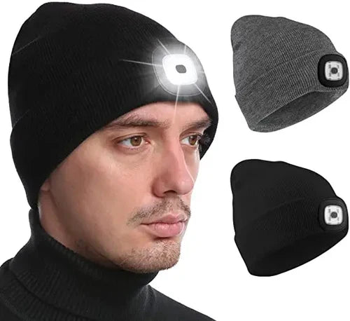 Nachtzicht – Uniseks Wintermuts met Ingebouwde LED-verlichting
