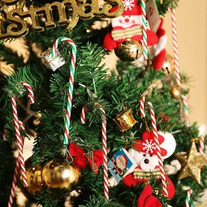 Kerst Zuurstokken – Set van 10 of 20 Kerstboom Hangers van 15 cm