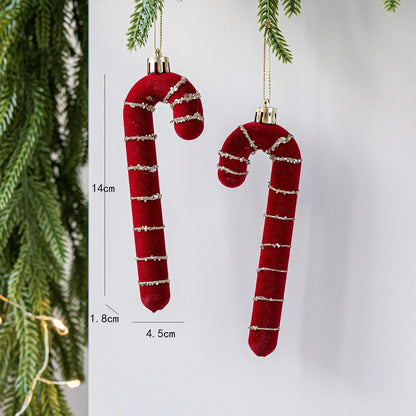 Kersthangers Feestkrans Set van 2 met Decoratieve Kerstfiguren