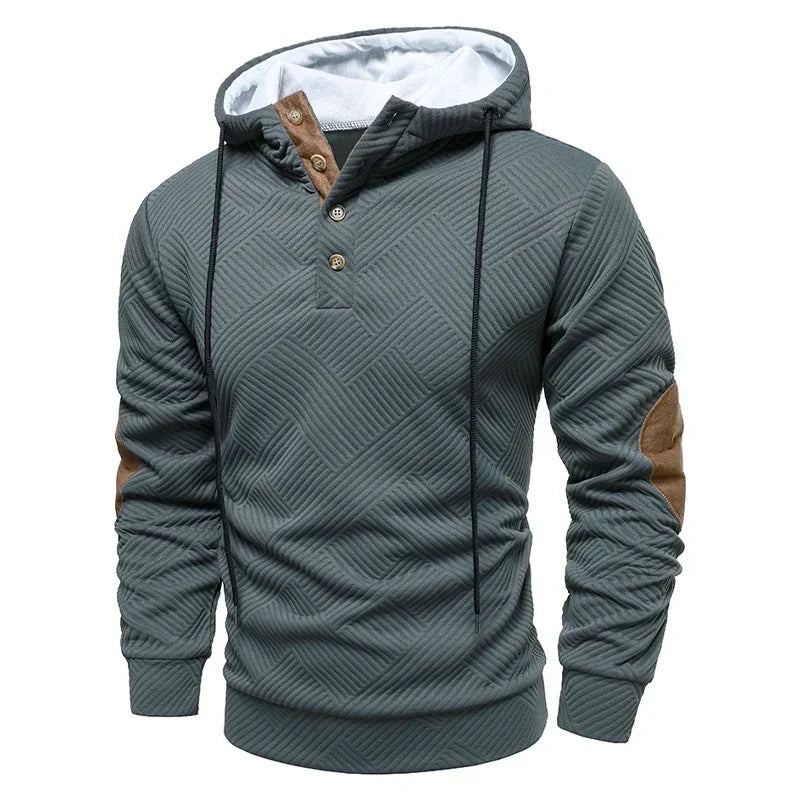 Herenhoodie Daanrik met Relaxte Pasvorm en Moderne Streetwearstijl