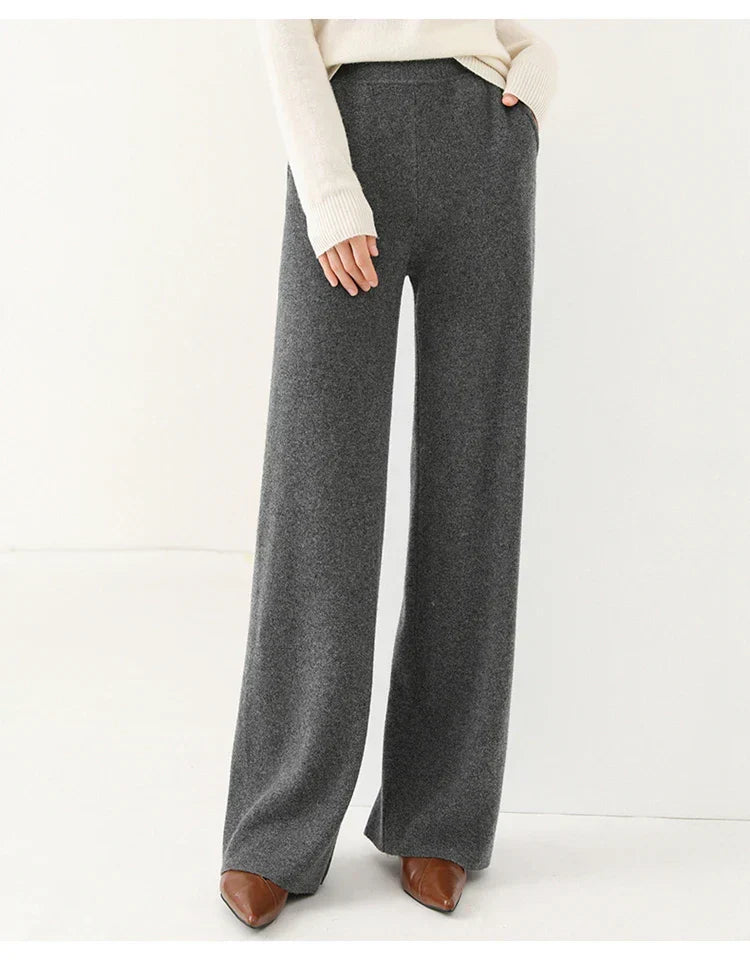 Mare Dames Corduroy Broek – Wijde Pijpen en Elastische Tailleband