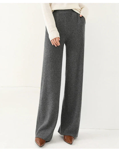 Mare Dames Corduroy Broek – Wijde Pijpen en Elastische Tailleband
