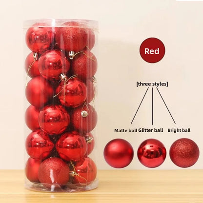 Kerstballen Set van 24 – Kerstboomversiering van 5 cm