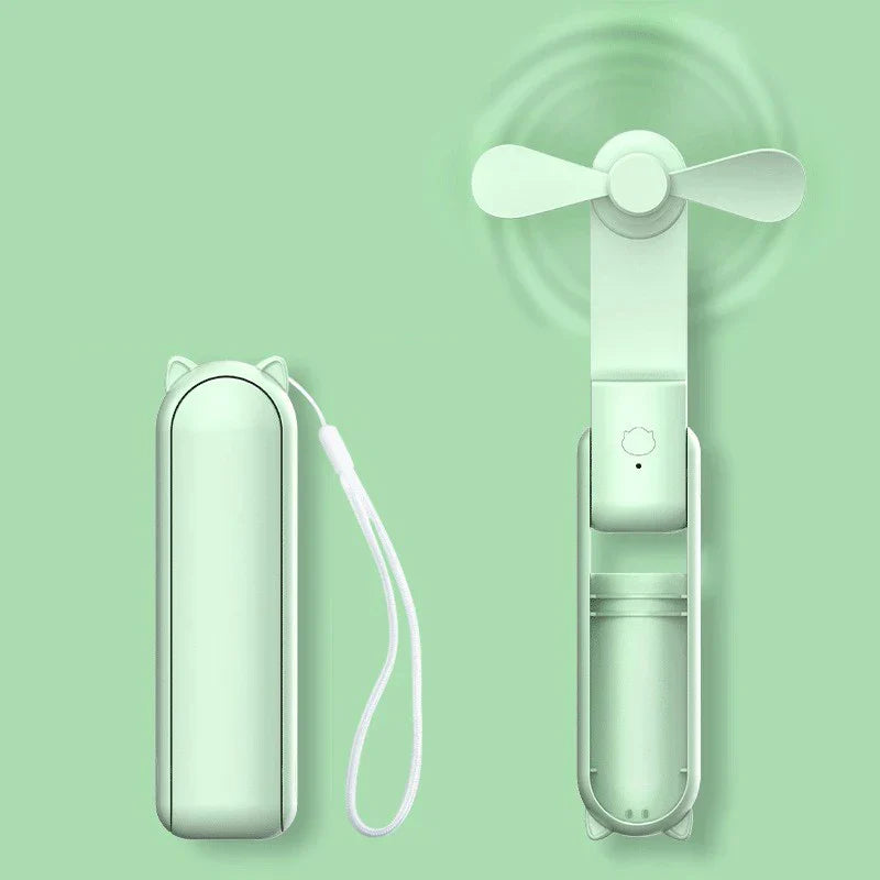 KoelZak Mini Handventilator Oplaadbaar met Powerbank en Polsband