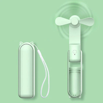 KoelZak Mini Handventilator Oplaadbaar met Powerbank en Polsband