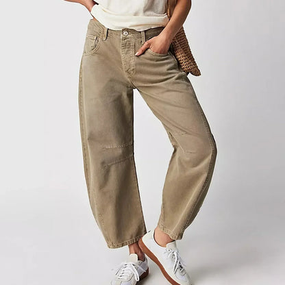 Aurora Wijde Jeans – Dames baggy broek met comfortabele pasvorm