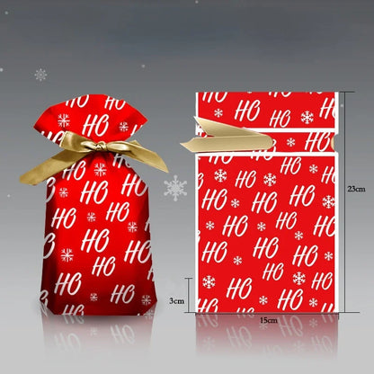 Kerstkabouter – Set van 5 Kerstcadeautasjes voor Snoep en Kleine Cadeaus