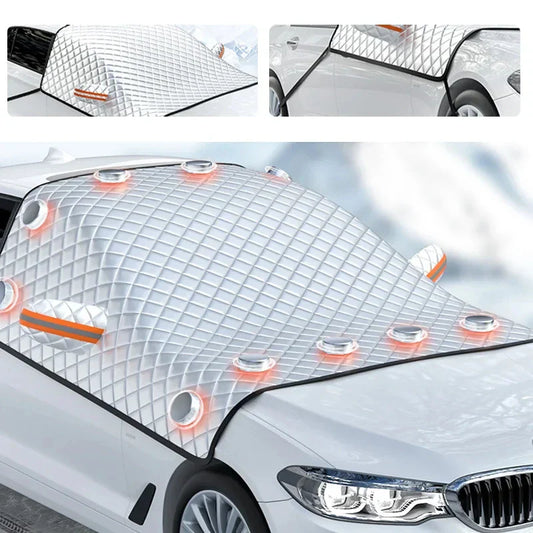 ThermoShield Auto Voorruit Hoes – Magnetische All Season Bescherming
